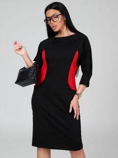 Платье чёрное из футера с карманами Iv-capriz(фото2)