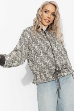 Бомбер серый на кулиске Charutti(фото5)