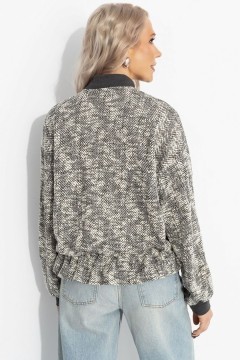 Бомбер серый на кулиске Charutti(фото6)