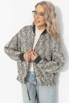 Бомбер серый на кулиске Charutti(фото7)