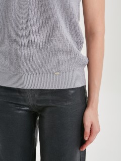 Жилет вязаный серого цвета Priz(фото7)