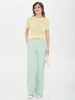 Джемпер вязаный жёлтого цвета с короткими рукавами Priz(фото2)