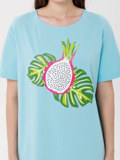 Платье домашнее трикотажное с принтом Priz(фото3)