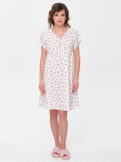 Платье домашнее из муслина с принтом Priz(фото4)