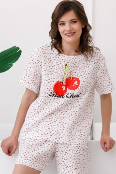 Блузка из муслина с принтом Priz