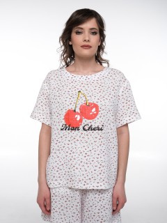 Блузка из муслина с принтом Priz(фото3)