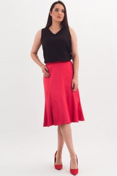 Юбка-годе красного цвета Braslava