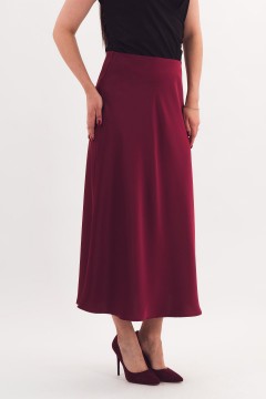 Юбка-колокол бордового цвета Braslava(фото3)