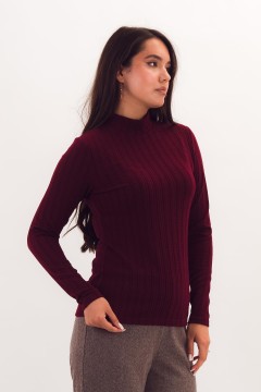 Водолазка бордовая трикотажная вязаная Braslava(фото4)