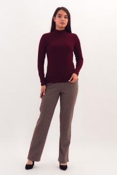 Водолазка бордовая трикотажная вязаная Braslava(фото2)