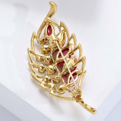 Брошь в виде листа Rada(фото4)