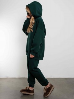 Худи оверсайз с начёсом цвета малахит Kosmos(фото6)