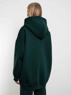 Худи оверсайз с начёсом цвета малахит Kosmos(фото8)