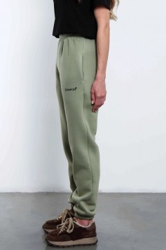 Брюки джоггеры с начёсом в оливковом цвете Kosmos(фото4)