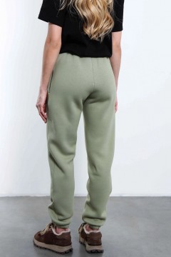 Брюки джоггеры с начёсом в оливковом цвете Kosmos(фото5)