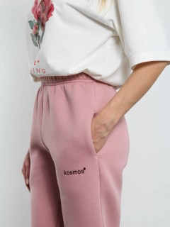 Брюки джоггеры с начёсом в розовом цвете Kosmos(фото5)