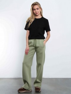 Брюки с начёсом в оливковом цвете Kosmos(фото2)