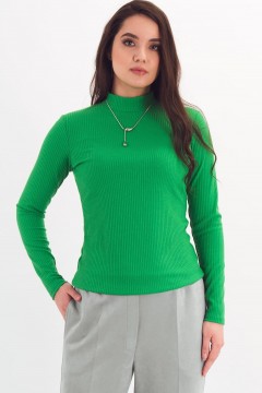 Водолазка трикотажная ярко-зелёного цвета Braslava