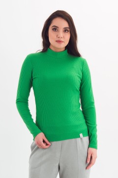 Водолазка трикотажная ярко-зелёного цвета Braslava(фото3)
