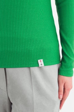 Водолазка трикотажная ярко-зелёного цвета Braslava(фото4)