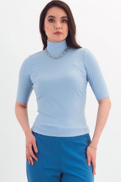 Водолазка трикотажная голубого цвета Braslava