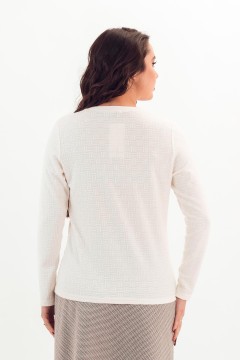 Лонгслив трикотажный белого цвета Braslava(фото4)