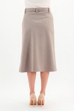 Юбка-колокол тёплая светло-кориневая Braslava(фото5)