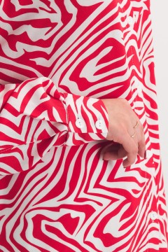 Рубашка красно-белая с длинными рукавами Braslava(фото5)