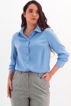 Рубашка голубая с длинным рукавом Braslava