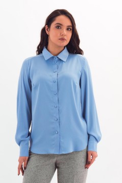 Рубашка голубая с длинным рукавом Braslava(фото3)