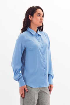 Рубашка голубая с длинным рукавом Braslava(фото5)