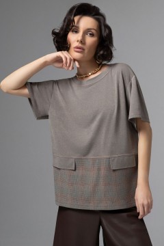 Футболка трикотажная с акцентными строчками Charutti