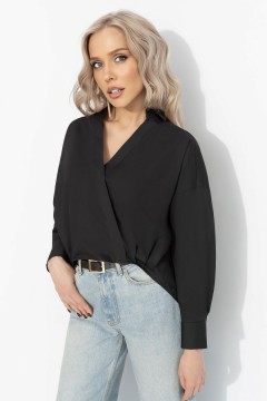 Рубашка чёрная из хлопка Charutti(фото5)