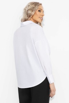 Рубашка белая из хлопка Charutti(фото5)