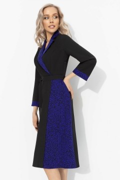 Платье чёрное на запах с поясом Charutti(фото3)