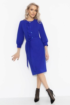 Платье синее с рюшами Charutti(фото2)