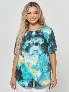 Блузка разноцветная с коротким рукавом Dora(фото3)