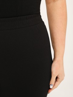 Брюки нарядные чёрные с металлической бахромой Dora(фото5)