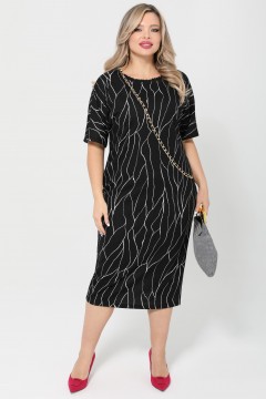 Платье-футляр чёрное Dora