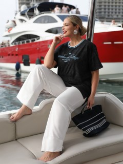 Футболка трикотажная тёмно-серая с принтом Dora(фото2)