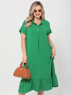 Платье длинное зелёного цвета Dora(фото6)