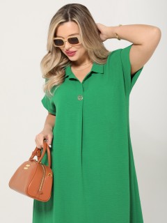 Платье длинное зелёного цвета Dora(фото8)