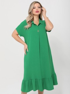 Платье длинное зелёного цвета Dora(фото4)