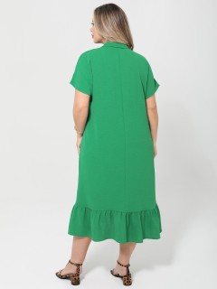Платье длинное зелёного цвета Dora(фото10)