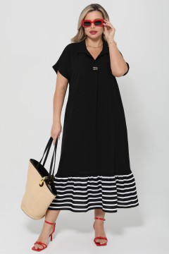 Платье длинное чёрного цвета Dora