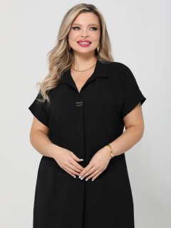 Платье длинное чёрного цвета Dora(фото6)