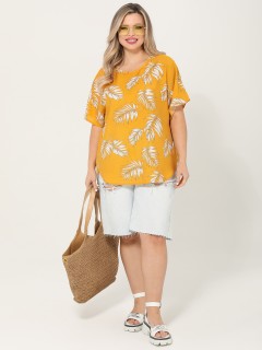 Блузка яркая с короткими рукавами Dora(фото6)