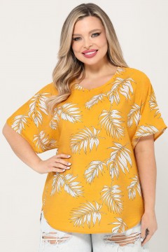 Блузка яркая с короткими рукавами Dora