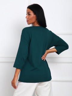 Футболка трикотажная изумрудного цвета Iv-capriz(фото6)