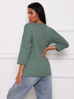 Футболка трикотажная цвета хаки с принтом Iv-capriz(фото7)